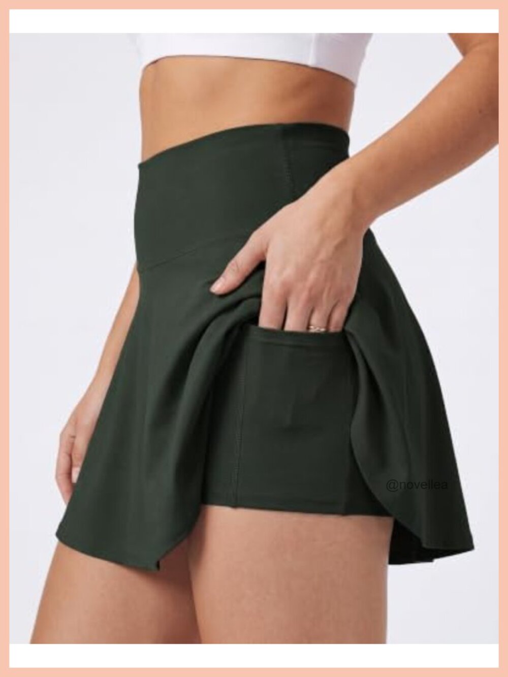 4 Pack Women's Skater Skort Pleated Athletic Tennis Golf Skirt with Pockets - Picture 5 of 6